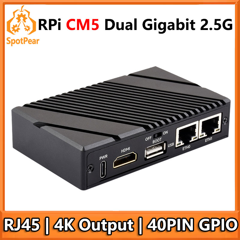 Argon One V3 M.2 Nvme Case - Raspberry Pi CM5 Gigabit 2.5G Dual