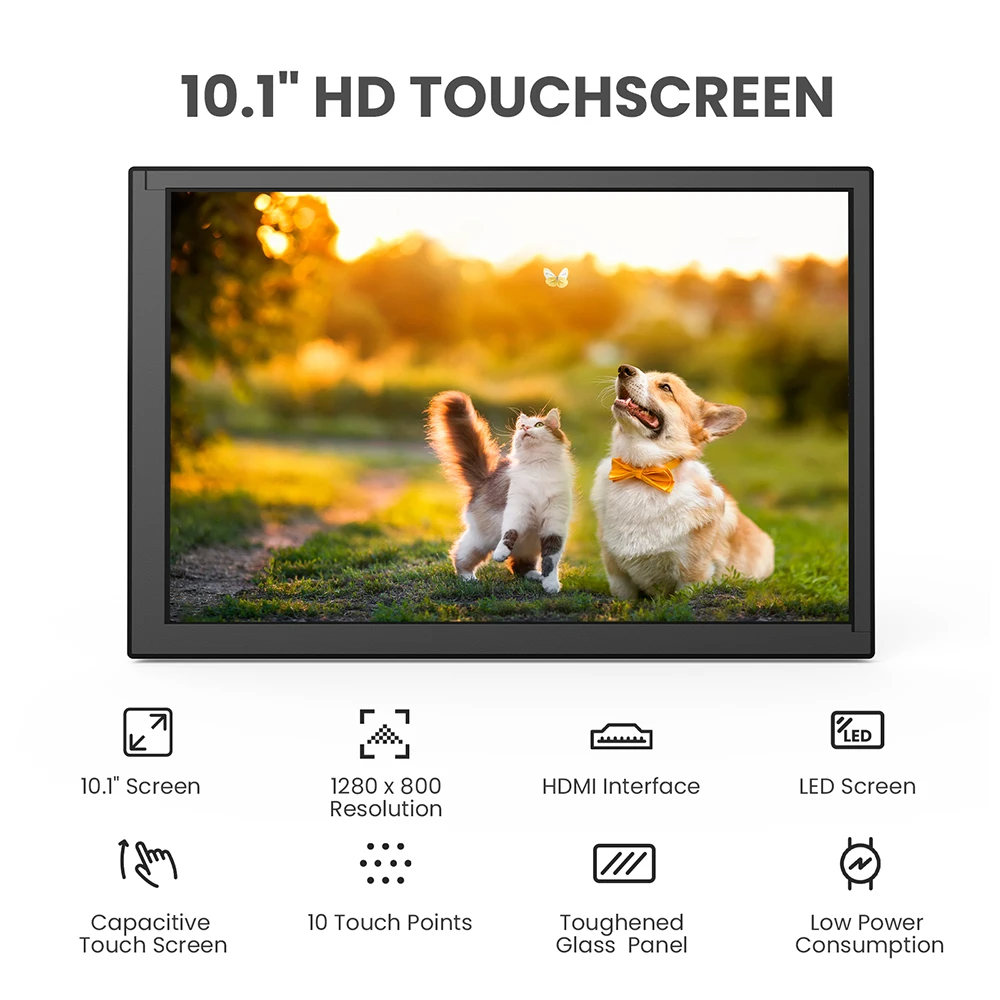 Eyoyo 10.1-inch Capacitive Tou - огляд і ціна Raspberry Pi 10.1 Inch Capacitive Touch Screen Ips