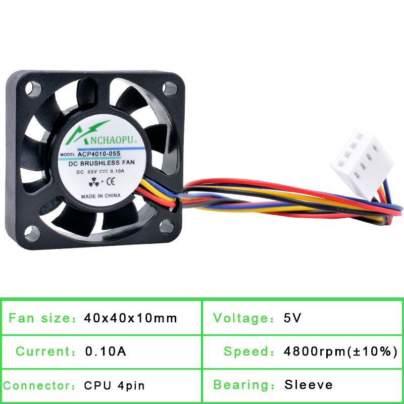 ANCHAOPU 4cm 40mm Fan 40x40x10 - огляд і ціна Raspberry Pi Water Cooling Kit
