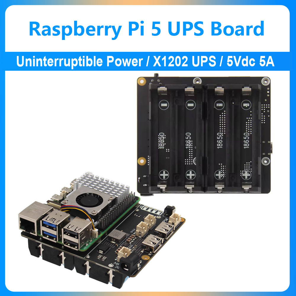 Raspberry Pi 5 UPS Expansion B - огляд і ціна Raspberry Pi Uninterrupted Power Supply Ups 18650