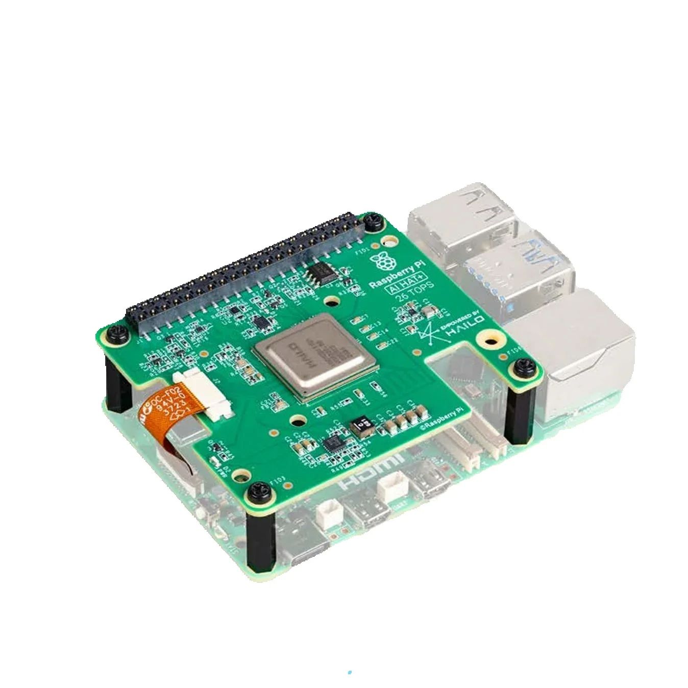Raspberry Pi Al HAT+ Features  - огляд і ціна Raspberry Pi Ai Kit Hailo-8L