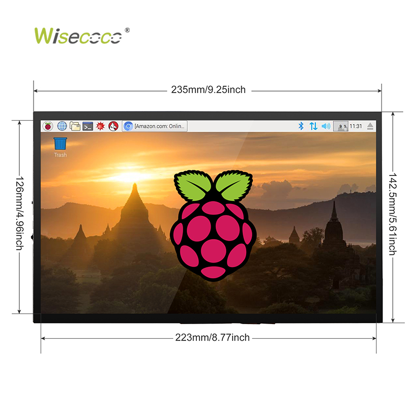 Wisecoco 10.1 Inch IPS LCD Onc - огляд і ціна Raspberry Pi 10.1 Inch Capacitive Touch Screen Ips